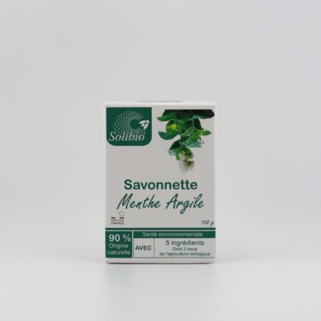 Savonnette menthe argile