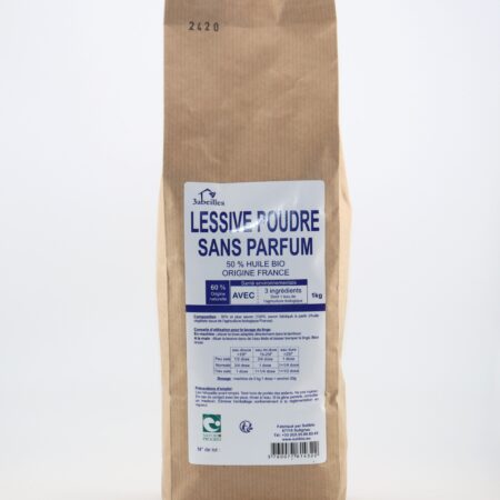 Lessive poudre sans parfum
