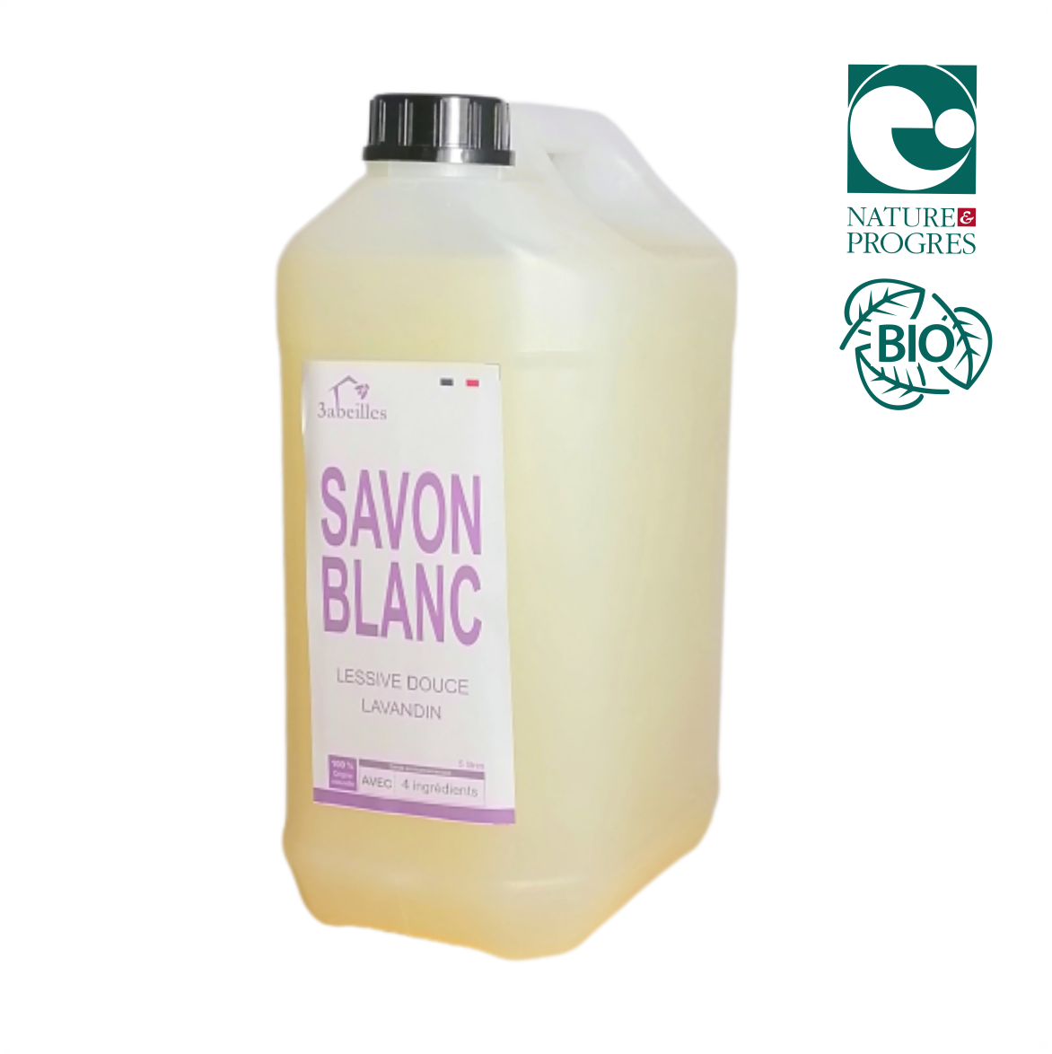 Savon blanc Lessive liquide Lavandin