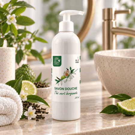Savon douche thé vert bergamote